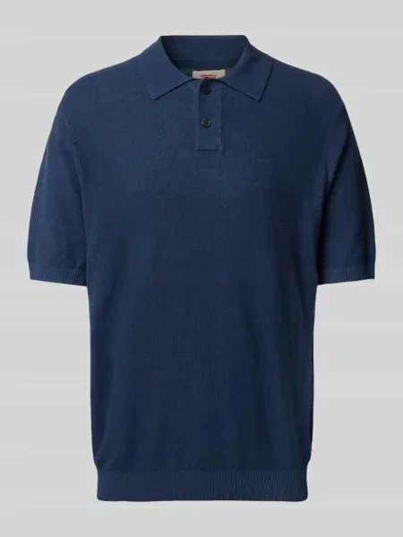 Levi's polo gładki granatowy