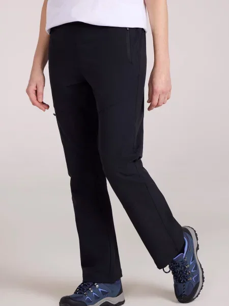 Kenton — wodoodporne spodnie trekkingowe Black czarne