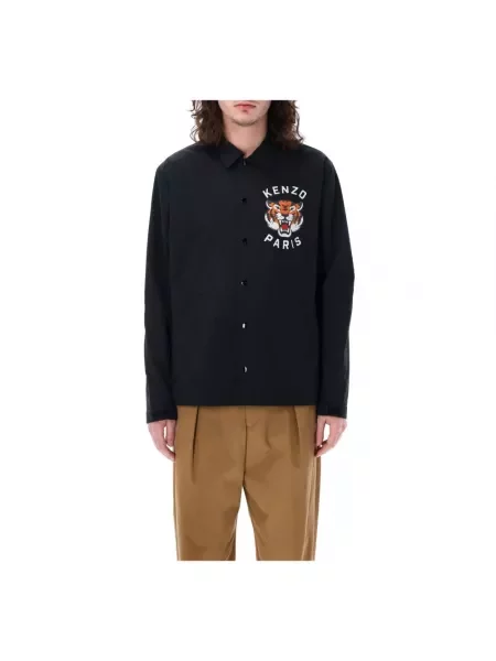 Kenzo kurtka Lucky Tiger Padded Coach przejściowa czarny