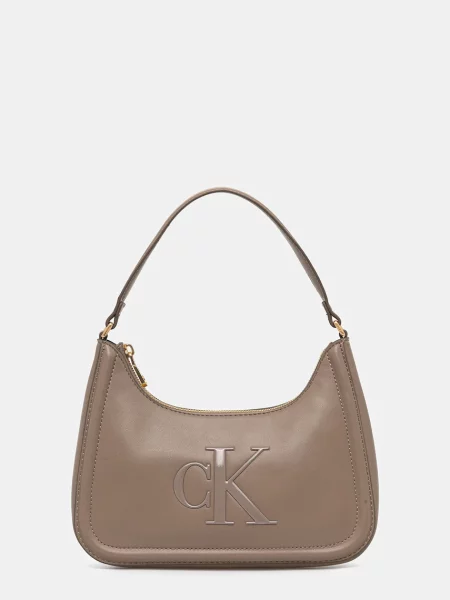 Calvin Klein Geantă Bold Ck Small Shoulder Bag bej
