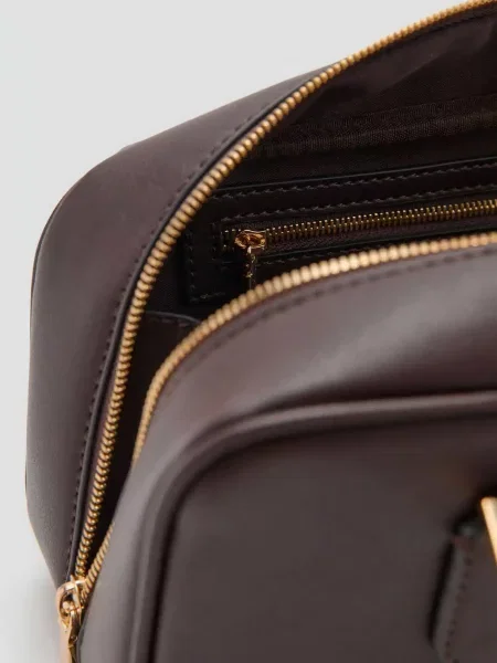 MANGO Сумка Темно-коричневий Поліуретан коричнева