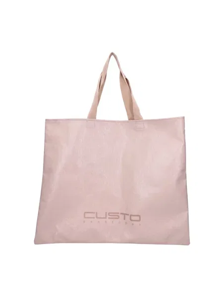 Shopperka Custo Barcelona skórzana różowa
