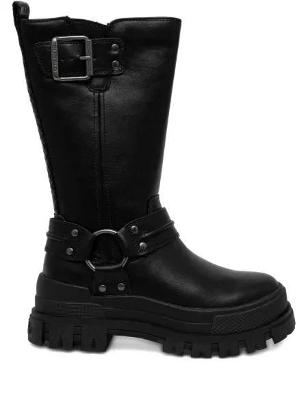 Botine Buffalo cu cataramă negru