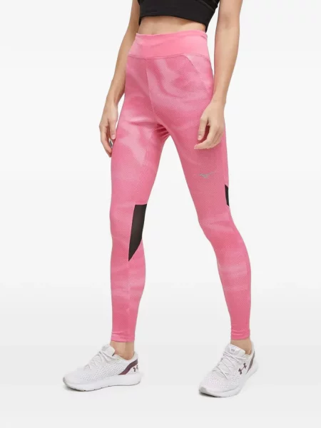 Leggings Mizuno cu buline roz