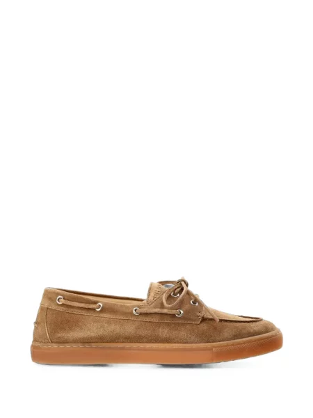 Pantofi loafer Copenhagen Studios cu șireturi din dantelă maro