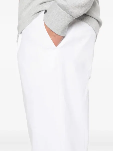 Pantaloni Eleventy plisate alb