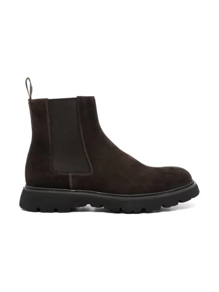 Buty do kostki Doucal's skórzane brązowe
