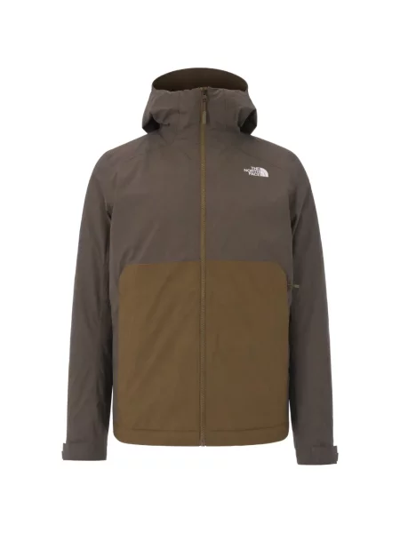 Geacă The North Face cu glugă verde