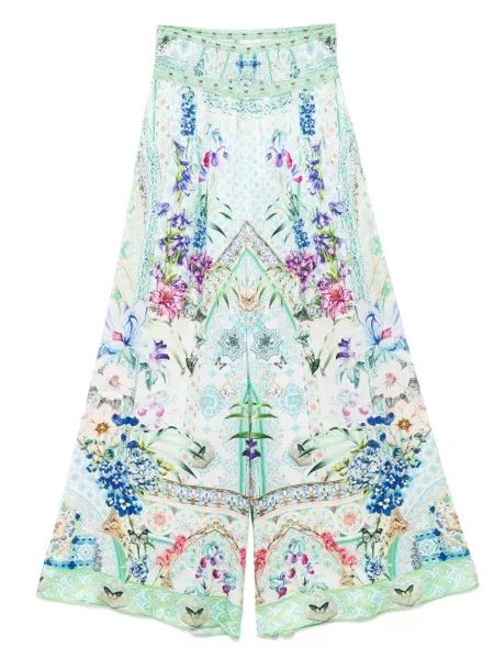 Pantaloni Camilla alb