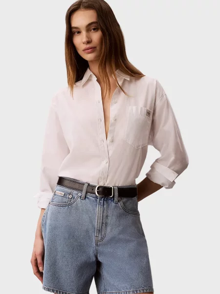 Джинсові шорти Calvin Klein Jeans блакитні