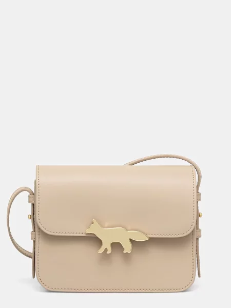 Maison Kitsuné Edie geantă crossbody femeiască din piele