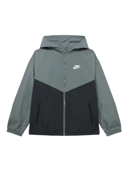 Nike Sportswear Geacă de primăvară-toamnă gri închis negru