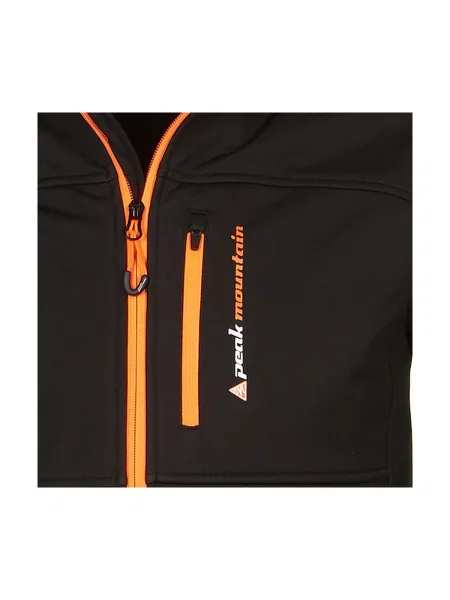 Geacă Peak Mountain softshell negru
