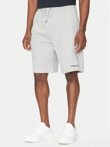 Guess Jeans Pantaloni scurți sport gri