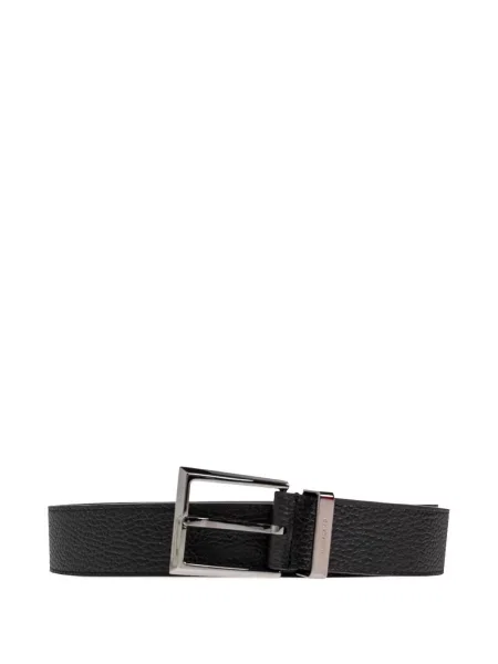 Cu centură curea Ferragamo din piele negru