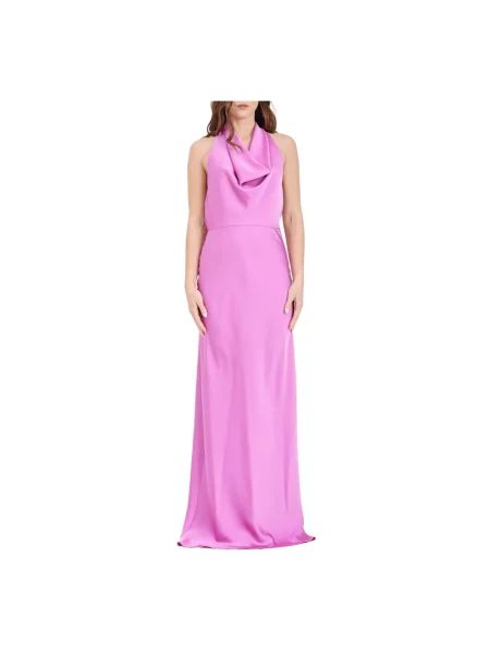 Długa sukienka maxi Simona Corsellini różowa
