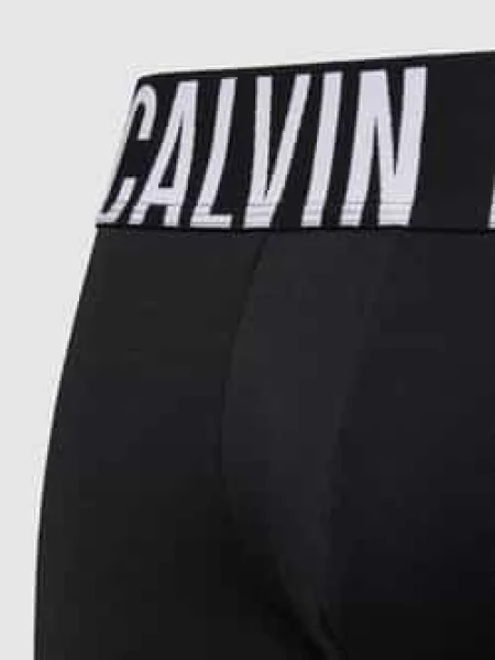 Obcisłe bokserki z paskiem z logo w zestawie 3 szt. Calvin Klein Underwear czarne