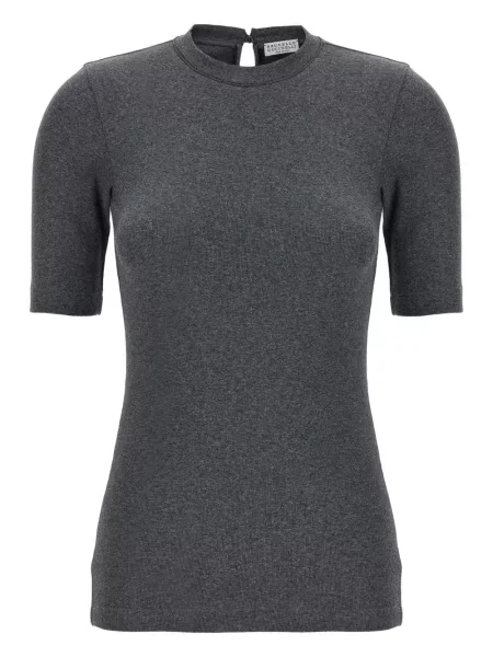 Tricou Brunello Cucinelli gri
