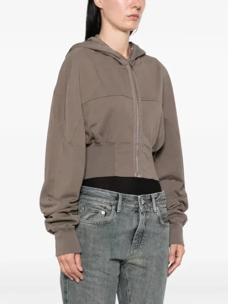 Decupat hanorac cu glugă Rick Owens Drkshdw maro