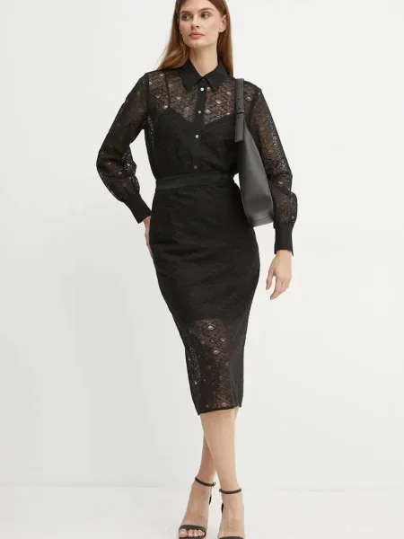 Спідниця Karl Lagerfeld midi олівець чорний