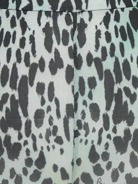 Leggings Roberto Cavalli cu imagine verde