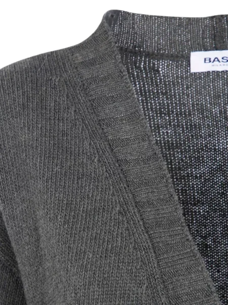 Cardigan Base cu decolteu în V gri