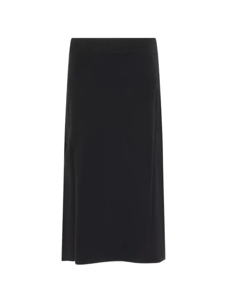 Fustă midi Lanvin tricotate negru