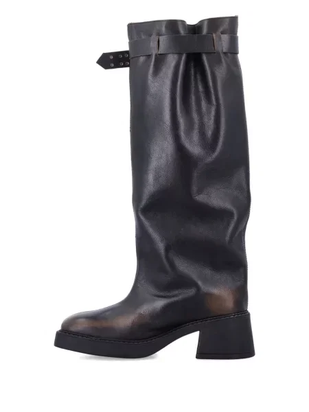 Botine Miista cu cataramă cu tepi maro