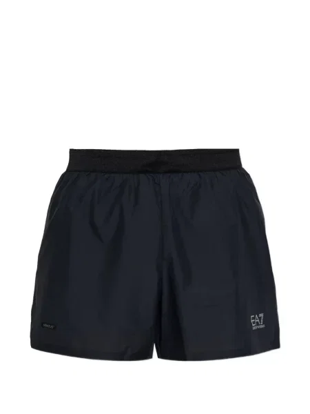 Sală de gimnastică pantaloni scurți Ea7 Emporio Armani cu imagine negru