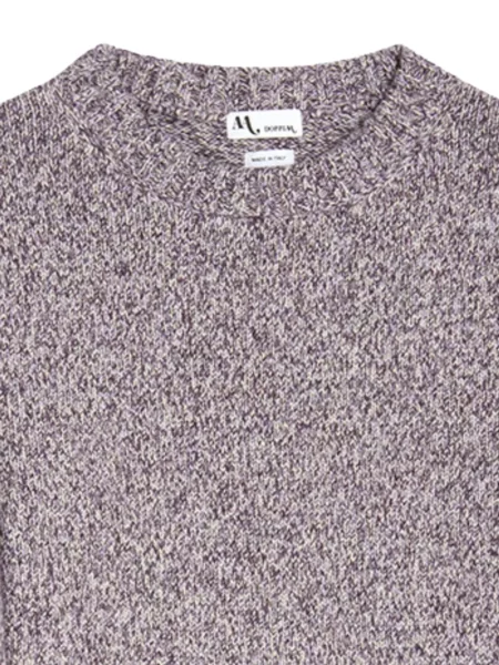 Pulover Doppiaa cu decolteu rotund violet