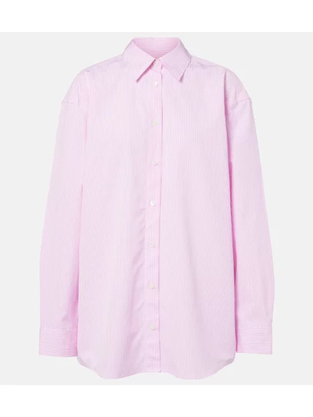 Cămașă Toteme cu dungi din poplin alb