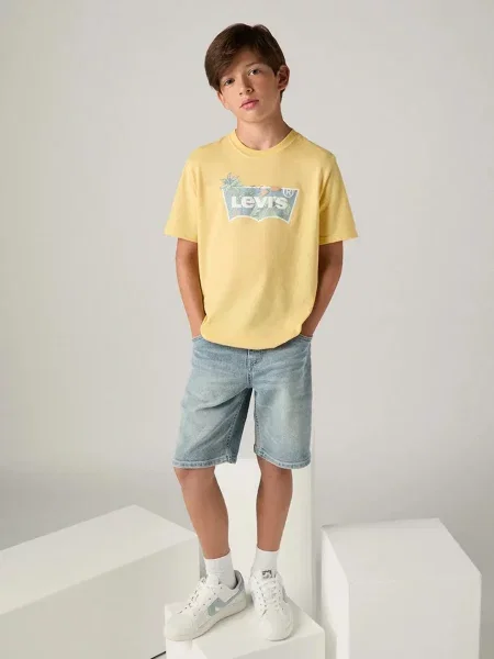 Levi's riflové kraťasy NEW SLIM FIT DENIM SHORT modré