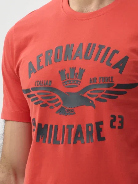 Футболка Aeronautica Militare червона