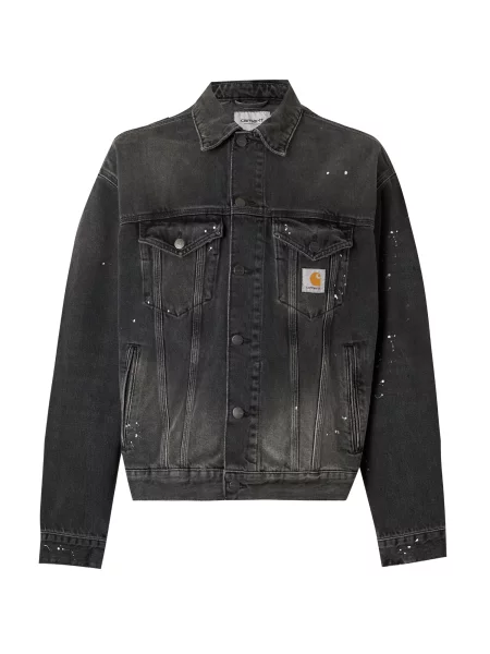 Carhartt WIP Geacă de primăvară-toamnă Helston denim negru