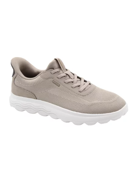 Sneakersy wsuwane z profilowaną podeszwą model SPHERICA' Geox beżowe