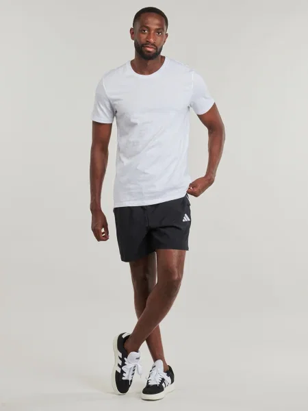 Pruhované šortky Adidas čierna
