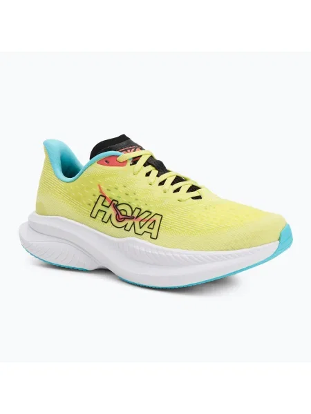 Мъжки обувки за бягане HOKA Mach 6 yuzu/clo blue синьо