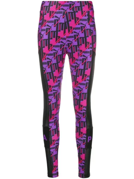 Leggings Puma plasă violet