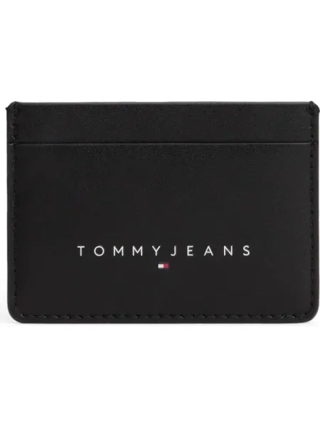 Portofel Tommy Jeans din piele negru