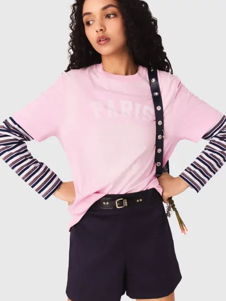 Футболка Maje рожева