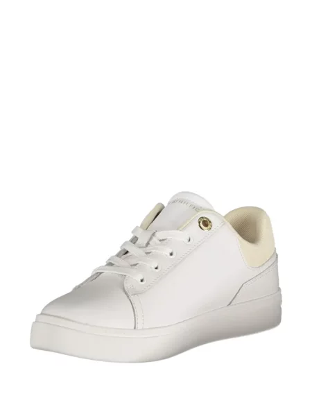Sneakerși Tommy Hilfiger cu autograf alb