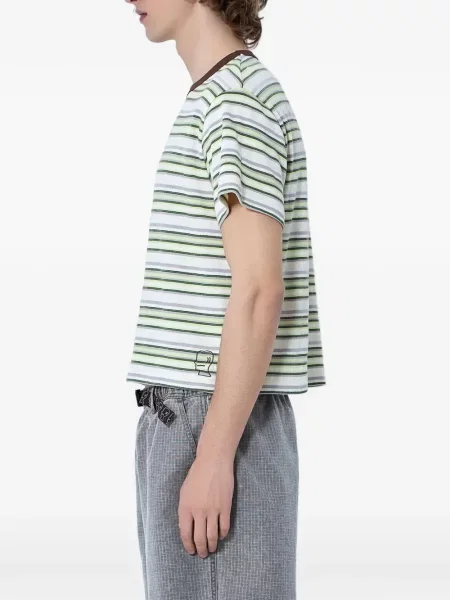 Tricou Brain Dead cu dungi verde