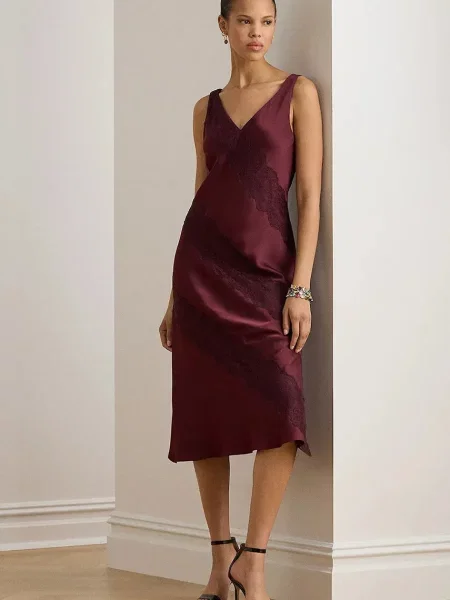 Lauren Ralph Lauren rochie bordo