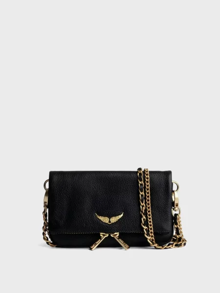 Шкіряний клатч Zadig&voltaire чорний