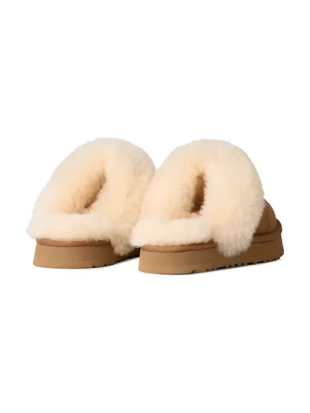 UGG Детски велурени чехли DISQUETTE кафяво