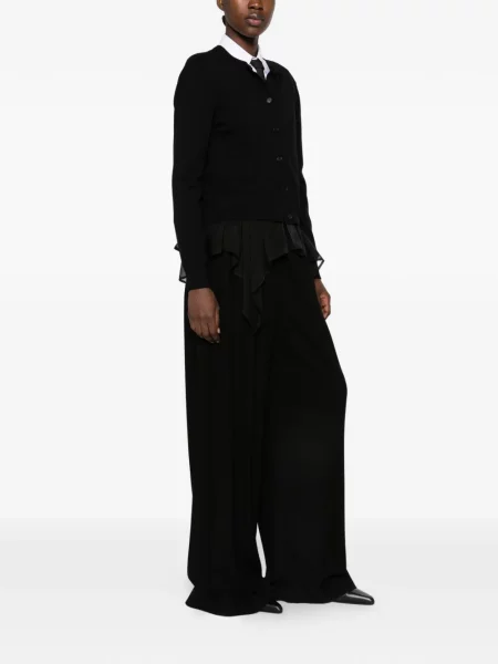 Cardigan Meimeij cu volane negru