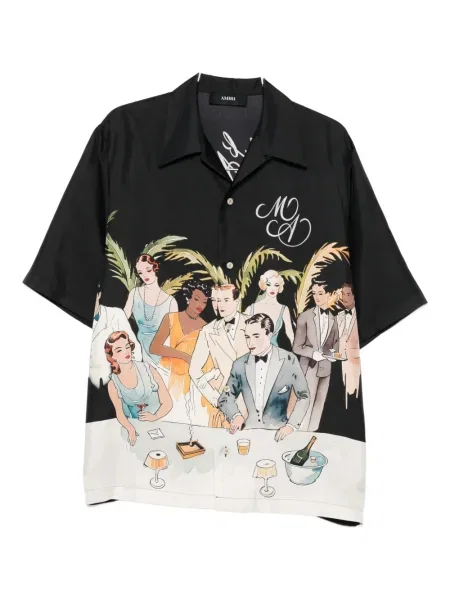 Kratak košulja Amiri s printom crna