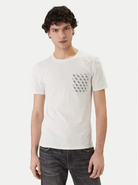 Guess Tricou alb
