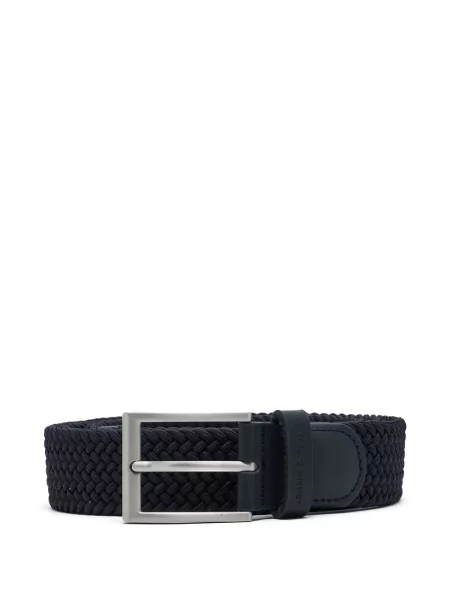 Curea Armani Exchange cu autograf albastru