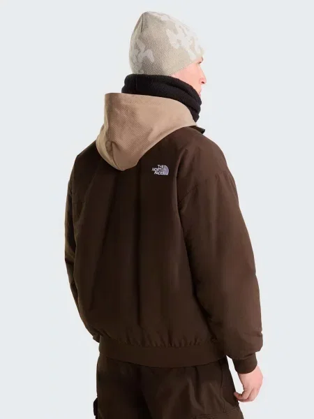 Бомбер The North Face двусторонний серый